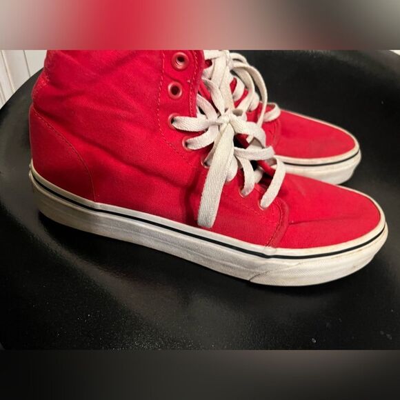 Vans Off the Wall Sneakers Men\'s Size 7 Red High Top Skateboard main image 11
